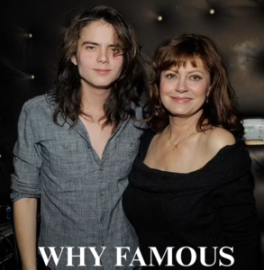 Susan with her son Miles Robbins