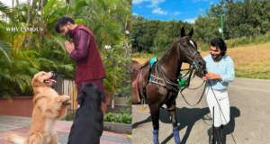 Shikhar is with his horses 